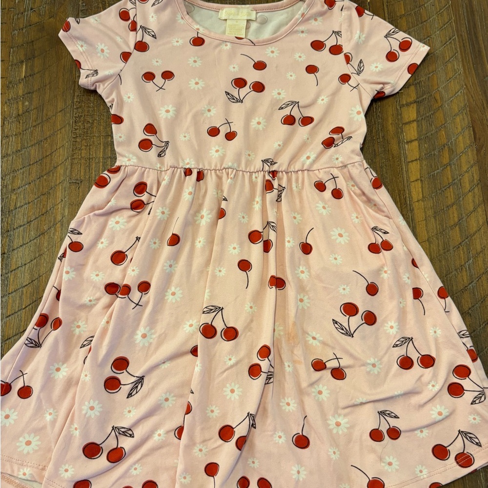 Emma & Elsa Cherry Print Dress